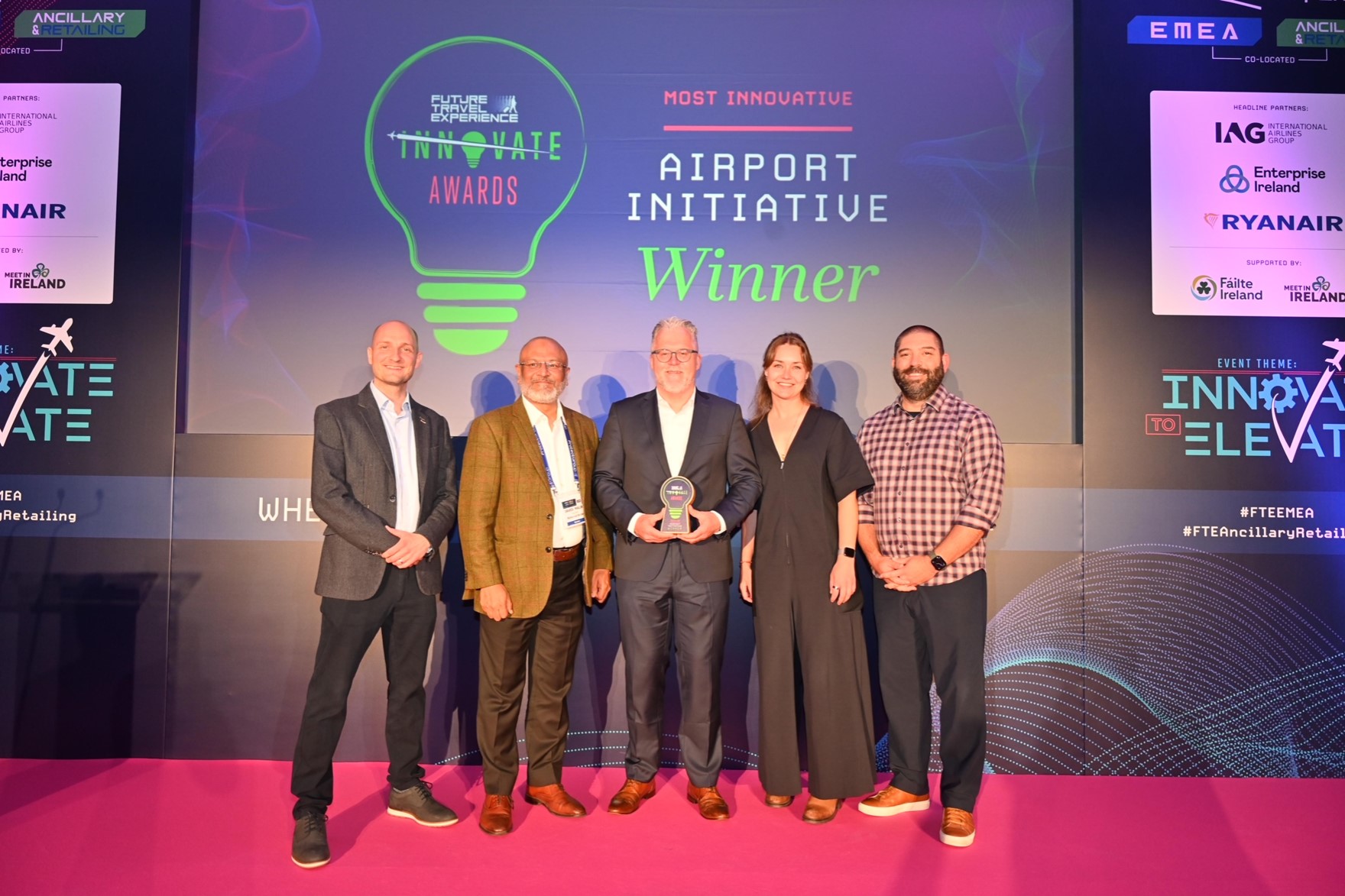 KINOVA Team bei der FTE Innovate Awards Verleihung