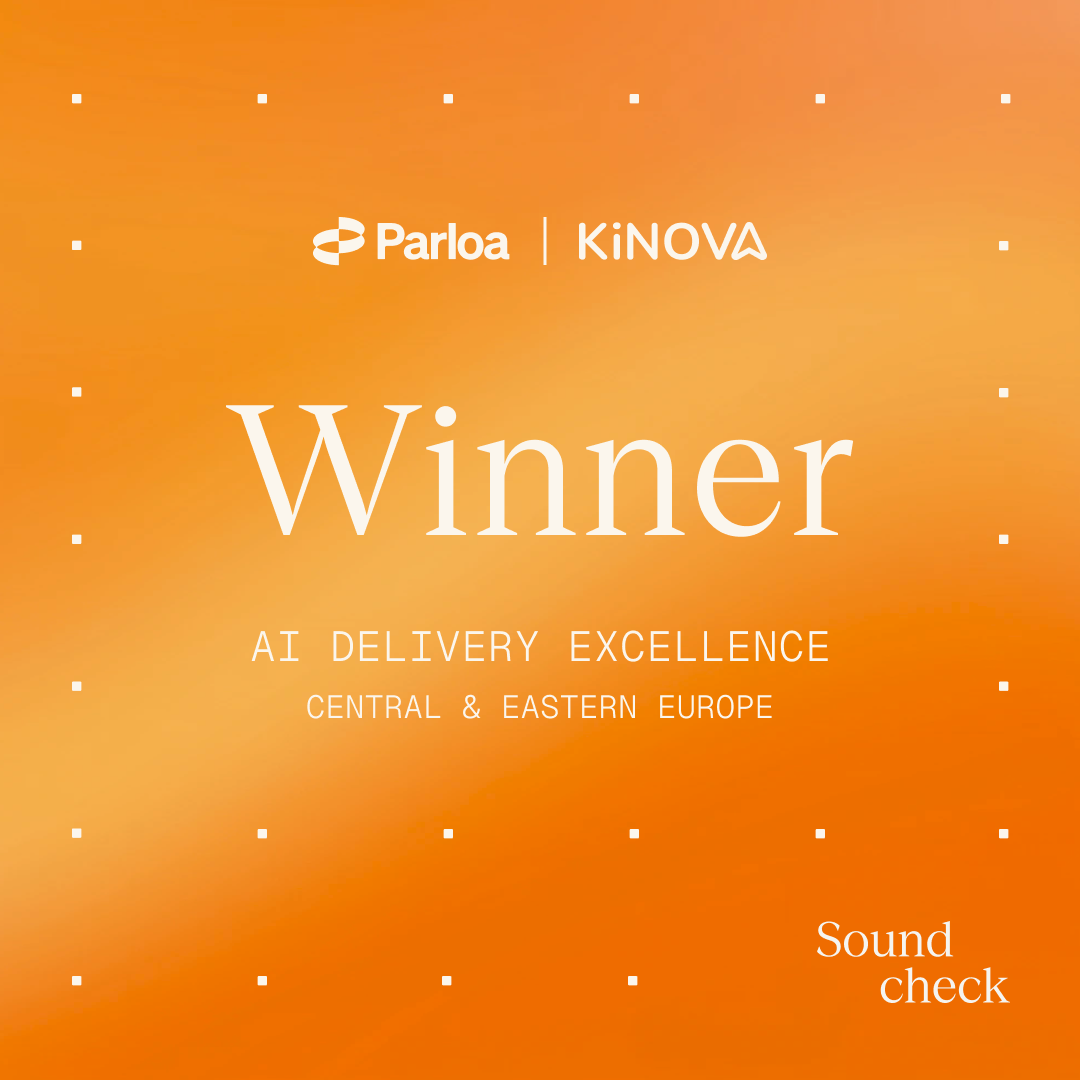 Parloa x KINOVA - Winner AI Delivery Excellence Central & Eastern Europe